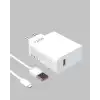 AsilTech 120W Hızlı Şarj Başlığı Ultra Güçlü Type-C Adaptör Kablo Dahil
