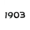 AsilTech 1903 Yazılı Oto Sticker Siyah 20x7cm