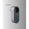 AsilTech 2500W Güç Destekli Akım Korumalı Priz – 3 USB Çıkışlı