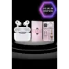 AsilTech 3 Kordonlu Pembe Amoled Ekran Akıllı Saat ve Yeni Nesil Pro Kablosuz Bluetooth Kulaklık ANC/ENC