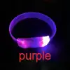 AsilTech 3 Modlu Pilli LED Işıklı Esnek Parti Bilekliği Mor