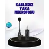 AsilTech 360 Derece Ses Algılamalı Type C Şarjlı Yaka Mikrofonu