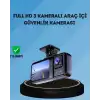AsilTech 360° Kapsama Sahip Full HD Araç Kamerası 3’lü Kayıt Gece Görüşlü DashCam
