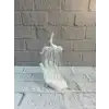 AsilTech 3D El İnsan Figürü Beyaz İskandinav Tarzı Dekoratif Obje