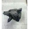 AsilTech 3D Siyah Ayı Başı Duvar Dekoru Modern Asılabilir Heykel 25x19 cm