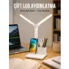 AsilTech 3’ü 1 Arada Çok Amaçlı Masa Lambası | Göz Yormayan Işık, Organizer Tasarım Yeni Nesil
