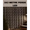 AsilTech 3x3 LED Şelale Perde Işık Kutlama ve Dekor Aydınlatması