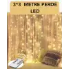 AsilTech 3x3 Metre Perde LED Işık – Parti ve Bahçe Dekorasyonu