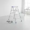 AsilTech 4+4 Çift Basamaklı Alüminyum Metal Merdiven