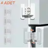 AsilTech 4 Adet Buzdolabı Çekmece ve Dolap Kapağı Çocuk Kilidi