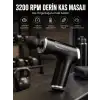 AsilTech 4 Başlıklı Darbeli Şarjlı Masaj Aleti Tabancası Kablosuz
