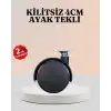AsilTech 4 cm Çap Kilitsiz Tekerlek Ayağı Tekli Hafif Mobilyalar İçin