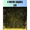 AsilTech 4 Metre Yılbaşı Şelale Led Perde Işık Ev Bahçe Dekor