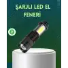 AsilTech 4 Modlu USB Şarjlı LED El Feneri Kamp ve Outdoor