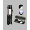 AsilTech 4 Modlu USB Şarjlı LED El Feneri Kamp ve Outdoor