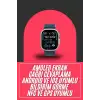 AsilTech 49mm Akıllı Saat Amoled Ekranlı Kadın Erkek Kol Saati Plastik Kordon