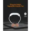 AsilTech 5 Kanatlı Sessiz Mini Fan 3 Vitesli Katlanabilir Asılabilir