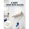 AsilTech 5’li Mini Rulo Boya Seti Duvar Tavan Emülsiyon Uygulama