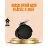 AsilTech 6 cm Kilitsiz Masa Ayağı Tekerleği 4’lü Set Çok Amaçlı