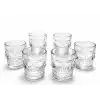AsilTech 6lı Kurukafa Şeffaf Cam Shot Bardağı Seti 9x8 cm
