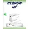 AsilTech 67 Watt Çift Turbo Şarj Adaptörü  Reno 4 5 6 Uyumlu