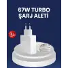 AsilTech 67 Watt Hızlı Şarj Adaptörü Samsung S20 S21 S22 S23 Uyumlu