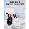 AsilTech 7 Kordonlu Akıllı Saat Ve Yeni Nesil Kulaklık Dokunmatik Ekran Android ve İOS Uyumlu