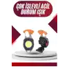 AsilTech 7 Modlu Mini Led Lamba Anahtarlık USB Şarjlı Kamp İçin Taşınabilir