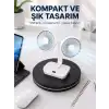 AsilTech 720° Döner Çift Taraflı Masaüstü Vantilatör – USB Şarjlı Sessiz Fan