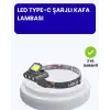 AsilTech 800 Lumen LED Kafa Lambası COB ve XPE Led Type C Şarjlı Ayarlanabilir