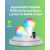AsilTech 9 Watt Beyaz Işık ve Renk Ayarlı Akıllı LED Ampul