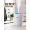 AsilTech ABS Gövdeli 300ml USB Nemlendirici – Beyaz, Gri, Pembe Renk
