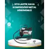 AsilTech Ağır Hizmet Tipi Oto Kompresör 140 PSI Manometreli