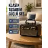 AsilTech Ahşap Dokulu Bluetooth Müzik Kutusu – Vintage LED Tasarımıyla Modern Ses Deneyimi