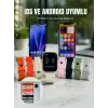AsilTech Akıllı Saat Bluetooth Arama Özellikli 7 Kordonlu Spor ve Günlük Kullanıma Uygun