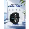 AsilTech Akıllı Saat Bluetooth Bağlantılı NFC ve GPS Uyumlu Nabız Ölçer Sesli Görüşme