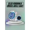 AsilTech Akıllı Saat Çelik Kordonlu Amoled Ekran Android ve İOS Uyumlu Çağrı Cevaplayabilen