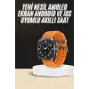 AsilTech Akıllı Saat Unısex Zarif Görünümlü Titanyum Kasa Amoled Ekran Müzik Dinleme
