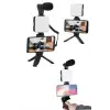 AsilTech Akıllı Telefon Vlog Kiti Tripod Mini Mikrofonlu Telefon Tutucu