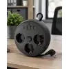 AsilTech Akım Korumalı Çoklu Priz 3 Priz 3 USB 1 Type C 2 Metre Kablo Güvenli Şarj