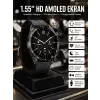AsilTech Amoled Ekran 3 Kordonlu Akıllı Saat 5.0 Bluetooth Bağlantılı Android ve İOS Uyumlu