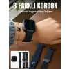 AsilTech AMOLED Ekranlı Bluetooth Aramalı 3 Kordonlu Akıllı Saat