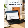 AsilTech Android Tablet Klavye Kılıflı Dokunmatik Ekran Günlük ve Profesyonel Kullanım