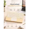 AsilTech Android ve İOS Uyumlu Bluetooth Klavye Touchpad Slim Kablosuz Wifi Q Klavye
