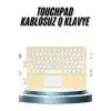 AsilTech Android ve İOS Uyumlu Bluetooth Klavye Touchpad Slim Kablosuz Wifi Q Klavye
