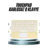 AsilTech Android ve İOS Uyumlu Bluetooth Klavye Touchpad Slim Kablosuz Wifi Q Klavye
