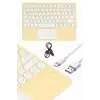 AsilTech Android ve İOS Uyumlu Bluetooth Klavye Touchpad Slim Kablosuz Wifi Q Klavye