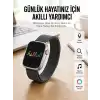 AsilTech Android ve İOS Uyumlu Uyku ve Sağlık Takibi Yapabilen 3 Kordonlu Akıllı Saat