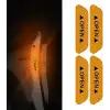 AsilTech Araba Kapı Açık Uyarı Reflektörü Etiket Sticker 4lü 9.5x2.5cm Sarı