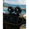 AsilTech Araç İçi Fan 2 Kademeli Oynar Başlıklı Sessiz Oto Vantilatör